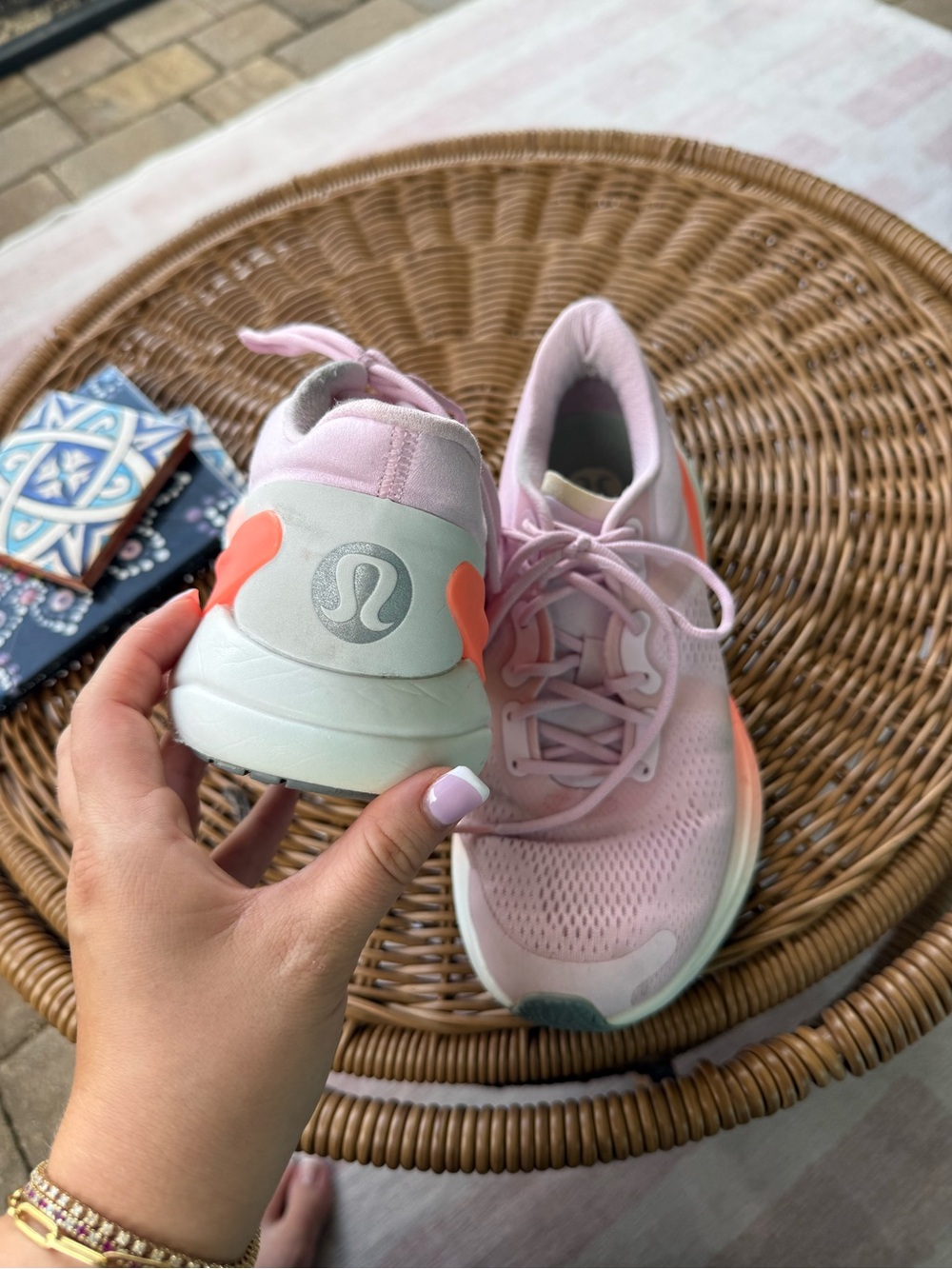 lululemon athletica Pink and Coral Women's Sneakers